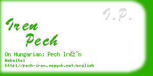 iren pech business card
